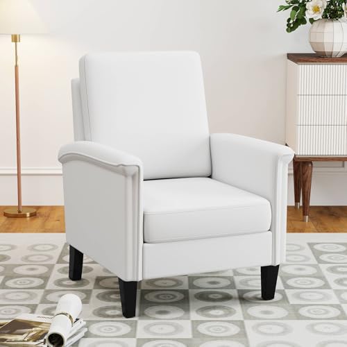 Sillón Plegable Blanco con Tela de Lino miniatura 1