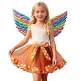 Generisch Kinder Sommerrock Mode Mädchenrock mit abnehmbarem Oberteil als Tutu-Feenkostüm für Festliche Tanzauftritte Karnevalsfeiern (4-6 Years)