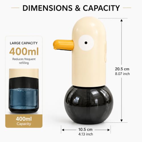Image of Automatic Soap Dispenser Touchless | Infrared Sensor Liquid Soap Dispenser | Rechargeable /Battery Operated | Waterproof Hand Wash Dispenser for Kitchen & Bathroom (Modal - 1)