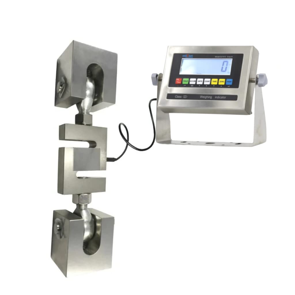SellEton SL-312-TM S Type Load Cell with Connection Links - Weigh Products Vertically & Horizontally - Capacity: 300 lbs