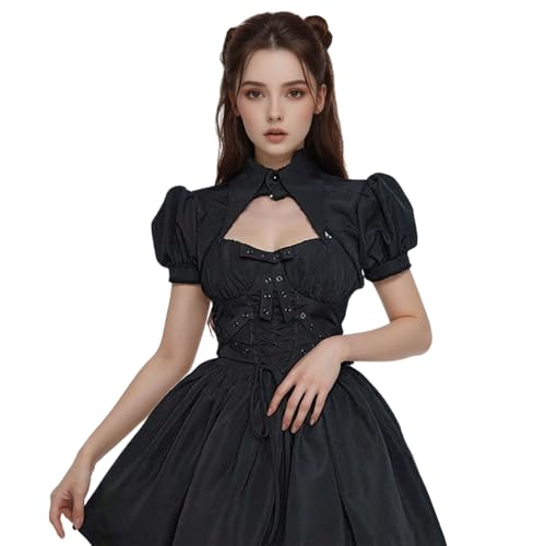 Y2k Victorian Crop Shrug Top Bolero Bridal Retro Outfit Rave Women