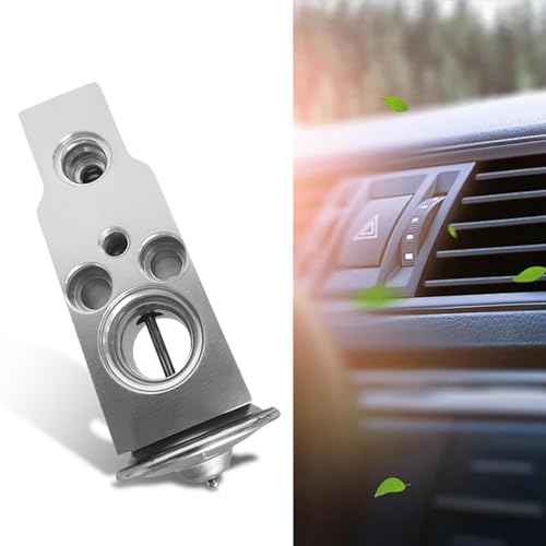 Civwesi 1 PC Car Air Conditioner Expansion Valve Metal Steam Engine Air Conditioner Valve Car Air Conditioner Spare Parts Universal for Most Cars (Silver)