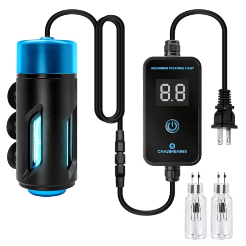 charmshine 8W Aquarium U-V Clean Light Timer for 30-60 Gal