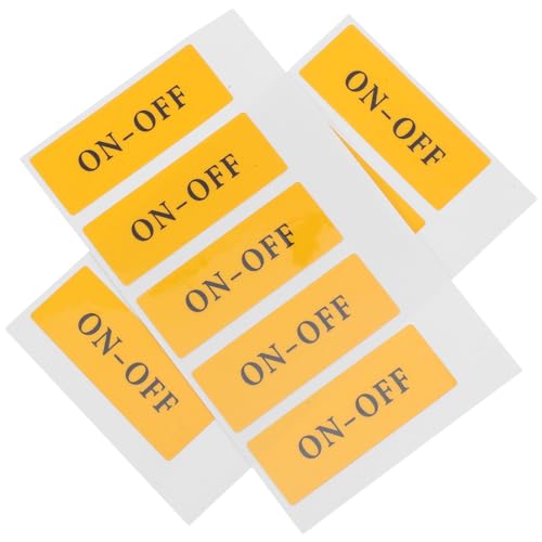 Gogogmee - Gogogmee 10 Stück Off Aufkleber Selbstklebend für Lichtschalter Power Switch Label Kratzfest Starke Haftung Geeignet für Schalterpaneele und Bürogeräte Klar Beschriftet zur Fehlerfreien
