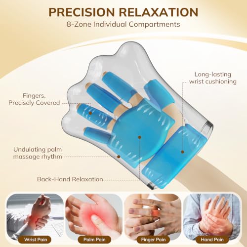 Image of VARIPOWDER Hand Massager Heated and Compression Hand Massager for Arthritis