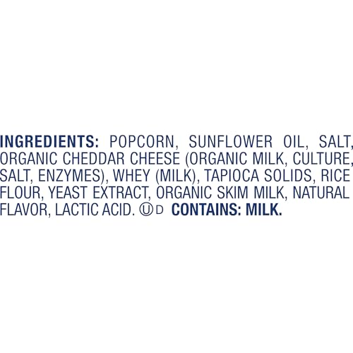 Image of SkinnyPop White Cheddar Popcorn, Whole Grain Gluten-Free Snack, 8 oz Bag