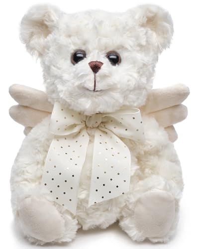 Bearington Peace Teddy Bear Angel Stuffed Animal Plushie - 12' Guardian Angel Bears with Wings and Soft Fur - Comforting Teddy Angels Plush Toys Gift...
