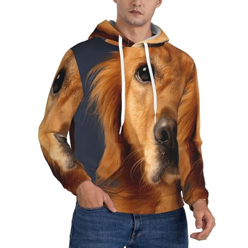 Pull à manches longues Golden Retriever1 sweat à capuche homme pour un usage quotidien