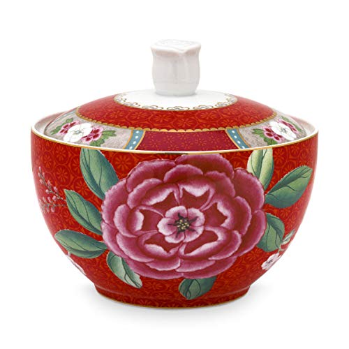 Preisvergleich Produktbild PiP Studio - Zuckerdose, Dose - Blushing Birds - Porzellan - rot - 300 ml