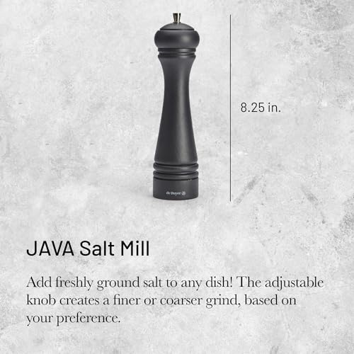 Moulin à sel Java 47 noir mat 21cm de Buyer