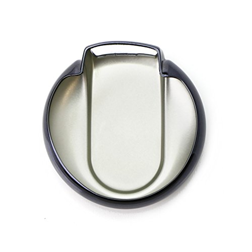 Ijdmtoy Chrome Finish Black Tpu Key Fob Protective Cover Case Compatible With 2014/2015-Up 3Rd Gen Mini Cooper F55 F56, 2017-Up 2Nd Gen F60 Countryman #TOP2