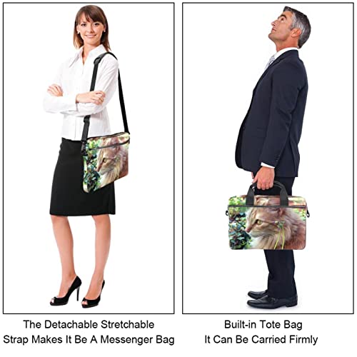 Sac ordinateur portable 13-14 pouces antichoc léger motif chat - 4