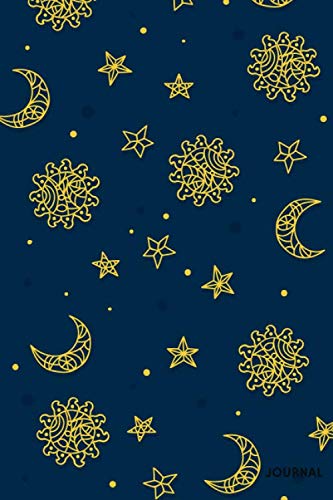 Journal: Beautiful Moon Journal Blank Lined Notebook, 120 pages (6x9)