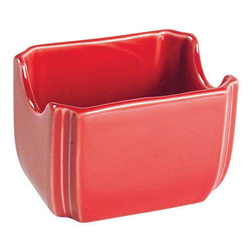 Fiesta 3-1/2-Inch by 2-3/8-Inch Sugar Packet Caddy, Scarlet