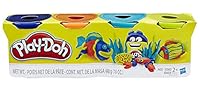 Play-Doh B6509AS00 Clay Tub Set Assorted Colours 4 Pack, (90159), Orange