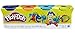 Play-Doh pack of 4 (16 oz) colors Blue, Orange, Teal & Neon Yellow by Hasbro
