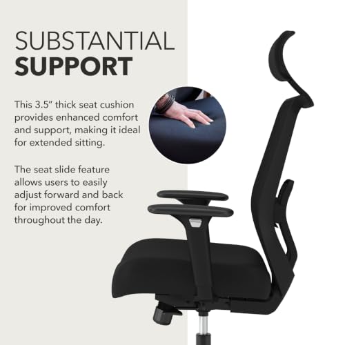Image of HON Altern Ergonomic Office Chair, Office Desk Computer Chair, Black