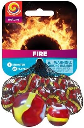 Mega Marble Fire Red de mármol (24 jugadores y 1 tirador)