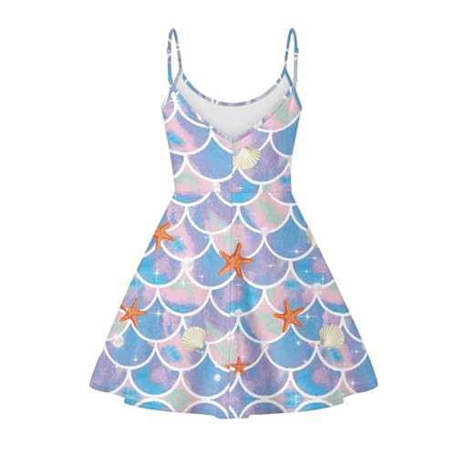 Image of Coloranimal Women's Summer Sleeveless Casual Swing Dresses with Loose Fit Beach Sundress