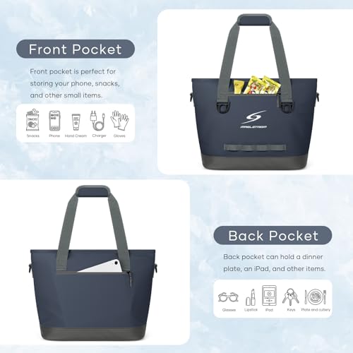 Image of Maelstrom 30 Can Insulated Cooler Bag, Leakproof Soft Ice Chest | Tote Style,16h Cold, Lightweight,Collapsible,Peva Liner,Waterproof,Gear Loop,Multi-Pockets,For Shopping,Beach,Picnic