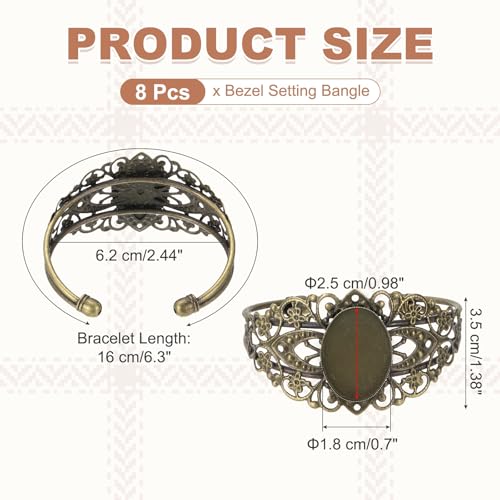 Plateaux vierges en laiton MECCANIXITY pour bracelets - 2