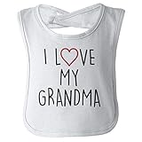 I Love My Grandma Cute Grandchild Newborn Baby Boy Girl Bibs