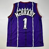 Facsimile Autographed Tracy McGrady Toronto Purple Reprint Laser Auto Basketball Jersey Size Men's XL