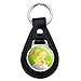 Black Leather Care Bears Funshine Bear Keychain