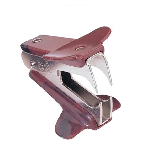 Charles Leonard Heavy Duty Staple Remover, Pinch Jaw Style, Walnut