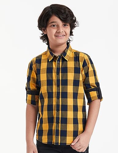 Image of Amazon Brand - Jam & Honey Boys Boys 100% Cotton Printed Half and Full Sleeves Shirt | Age 2-12 Years
