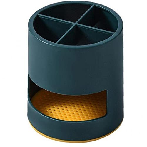 箸立て 箸ホルダー 水切り プラスチック お箸 フォーク スプーン 調理器具 収納 多目的 食器ホルダー キッチン 緑