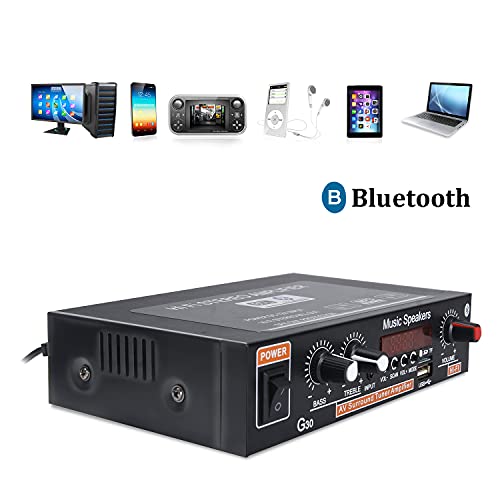 image for Facmogu G30 45Wx2 Bluetooth 5.0 Mini Size Audio Amplifier, Dual Channe