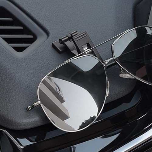 Clip De Gancho De De Coche/2 Piezas De ABS, Colgador De Almacenamiento Adhesivo, Organizador Interior Automotriz | Soporte Universal Parasol Panel De Instrumentos Permiso De Conducir - imagen 3