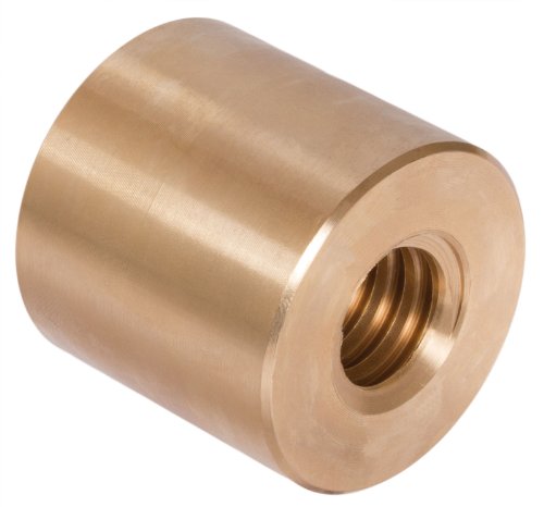 Round trapezoidal nut red Brass Rg7 Tr.20 x 4 Single-Start Left Length 40mm Outer Diameter 45mm PN: 64382000