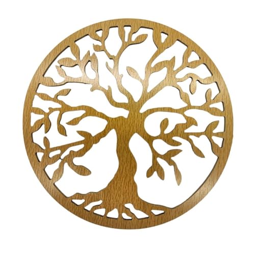 VADEINCIENSO Simbología Sagrada Tallado en DM, Adorno Decoración de Pared Esoterismo Amuletos Meditacion Accesorios (30 CM, ÁRBOL DE LA VIDA)