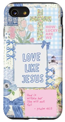 Love Like Jesus Christian Coquette �p�b�`���[�N �v���b�s�[ �X�}�z�P�[�X iPhone SE (2020) / 7 / 8 �p