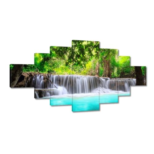 Cascade en Asie peinture imprimée sur toile évasion nature chez soi