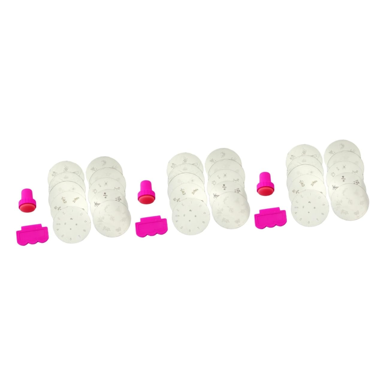 FRCOLOR 30 Pezzi Piastra Per Timbro Per Unghie Piastre Per Stampaggio Per Unghie Nail Art Stamper Nail Art Stamping Manicure Decalcomanie Stampa Applique