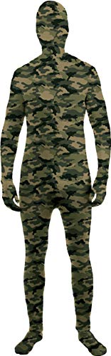 Forum Novelties I'm Invisible Costume Stretch Body Suit, Camo, Child Large