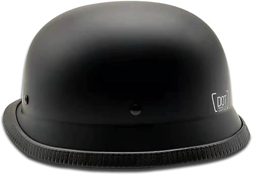 Miniatura 5 de Casco de motocicleta de estilo alemán, casco delgado para adultos, hombres y mujeres, novedoso casco de media carcasa, casco retro de media cara