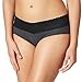 Warner's Women's No Pinching No Problems Cotton Lace Hipster Panty, Dark Gray Heather, 7/Large