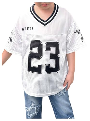 SOLY HUX Toddler Girl's Graphic T-Shirts Short Sleeve V Neck Tee Shirts Jersey Tops Y2k Streetwear - Main Image