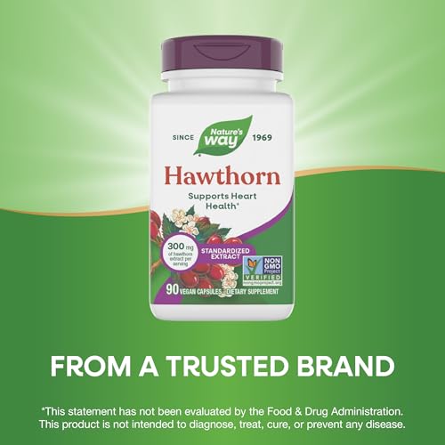 Nature's Way Hawthorn Standardized Extract, Supports Heart Health*, 90 ct - image 4