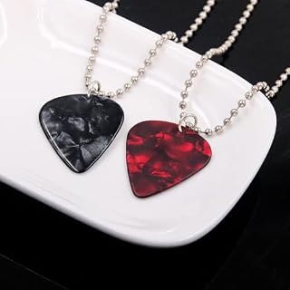 1 collier avec pendentif médiator de guitare, bijou musical pour amateur de musique, cadeau idéal pour homme et femme – Image 7