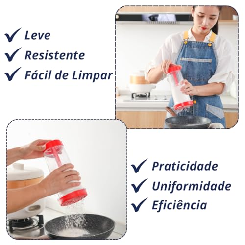 Tapioqueira Manual com Peneira e Polvilhador: Utensílio Prático Fitness Para Fazer Tapioca em Casa -