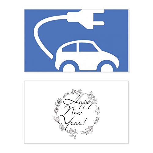 Tarjeta conmemorativa de Año Nuevo para amantes de la movilidad sostenible
