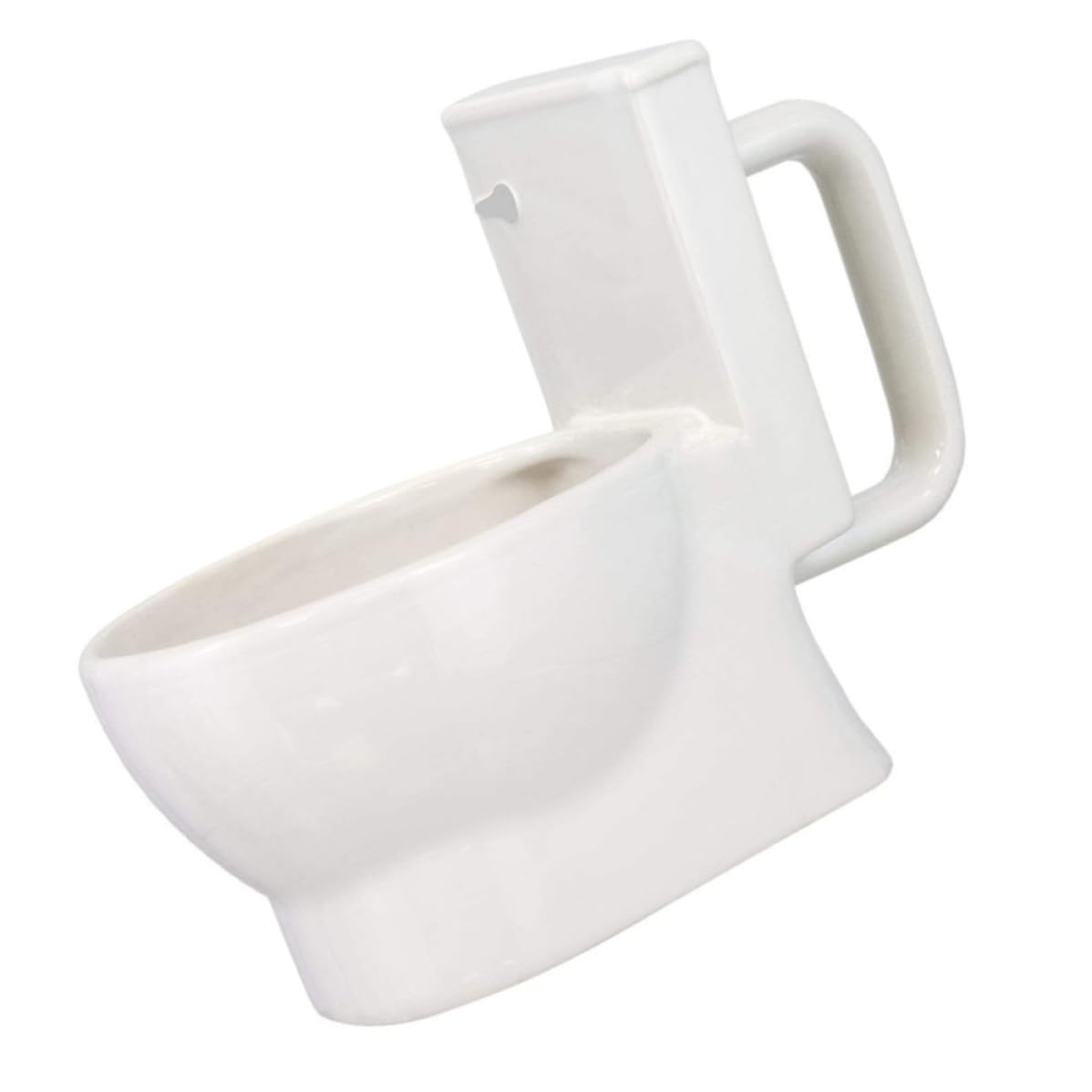 Taza de inodoro blanco cerámica SHERCHPRY divertida para café