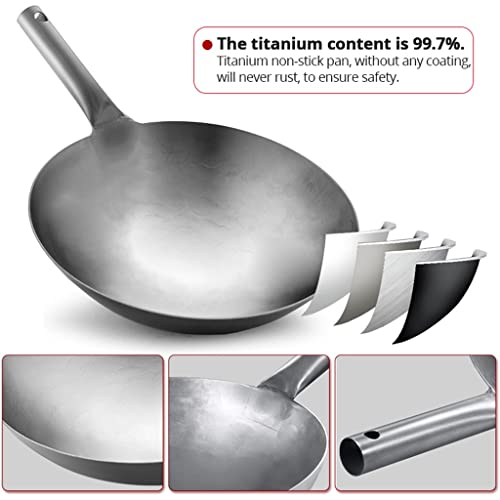 Wok de acero sin recubrimiento, asa desmontable miniatura 4