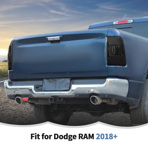RT-TCZ Smoked Black Tail Light Lamp Cover Guard Trim Decoration Exterior Accessories for Dodge RAM 2019-2025 by RT-TCZ - Image 7