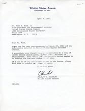 Chuck Grassley - Typed Letter Signed 04/08/1981